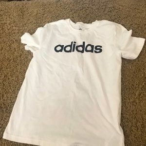 Addidas plain white shirt size Small